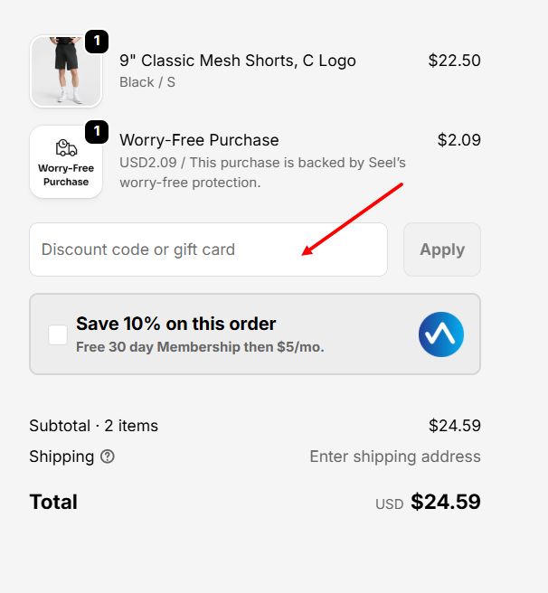 “How to apply a Champion promo code”