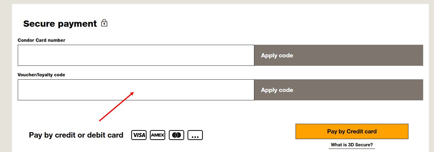 “How to apply a Condor promo code”