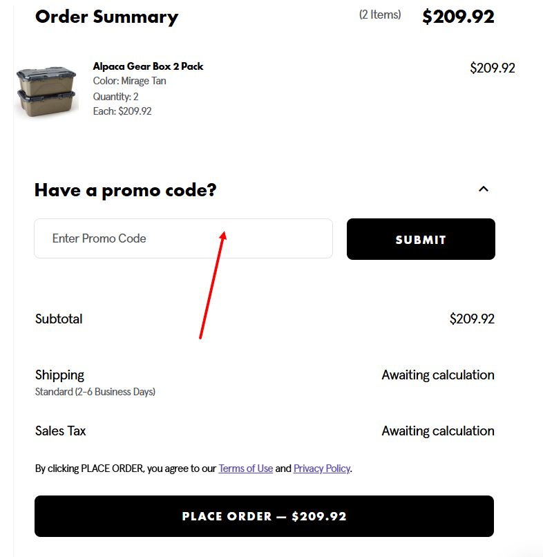 “How to apply a Gregory Packs promo code”