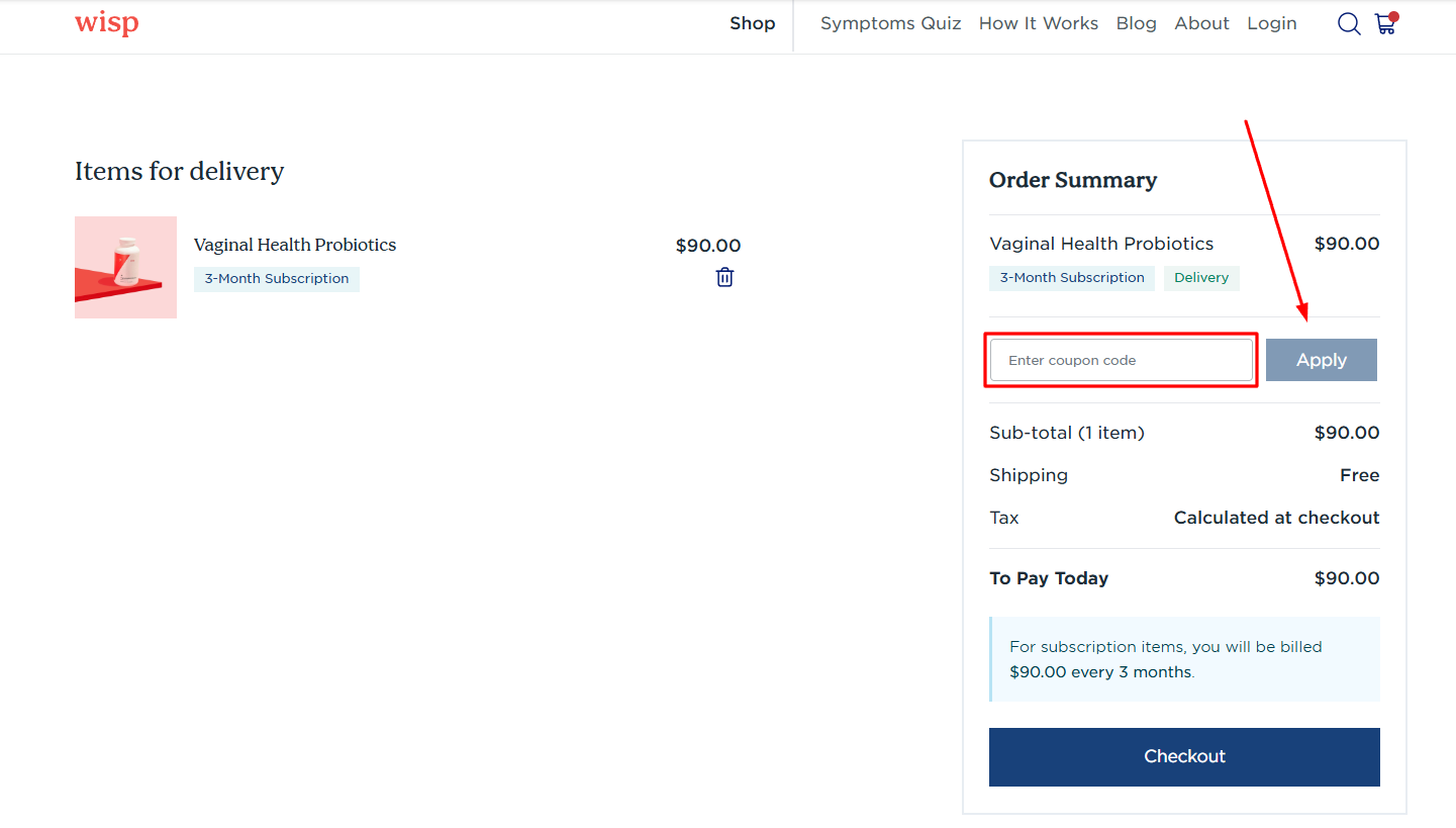 How to activate a Wisp promo code