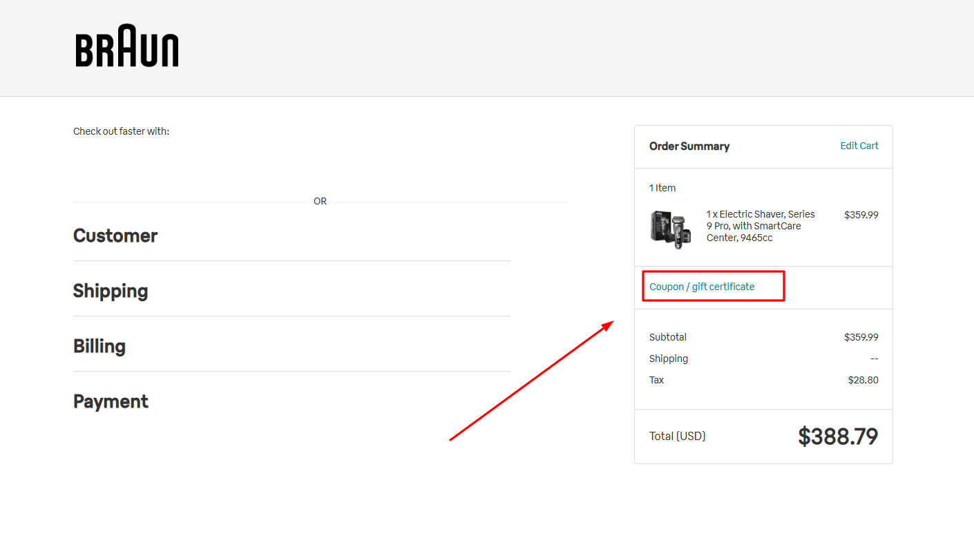 How to activate a Braun promo code