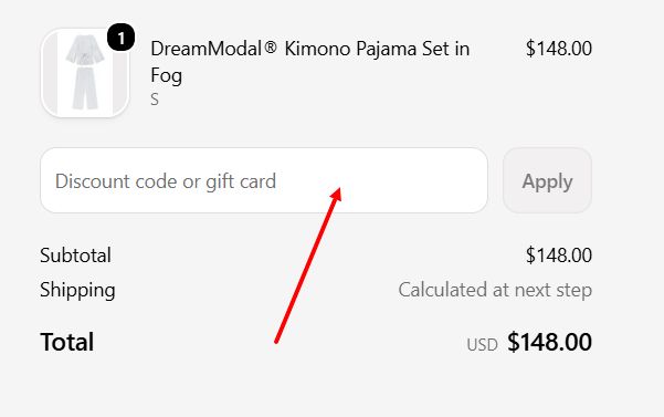 “How to apply a Lake Pajamas promo code”