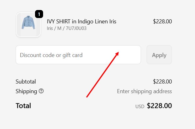 “How to apply a 7 For All Mankind promo code”