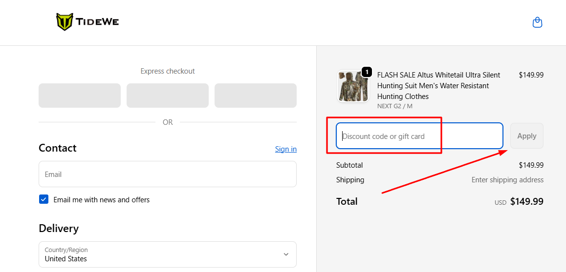 How to activate a TideWe promo code