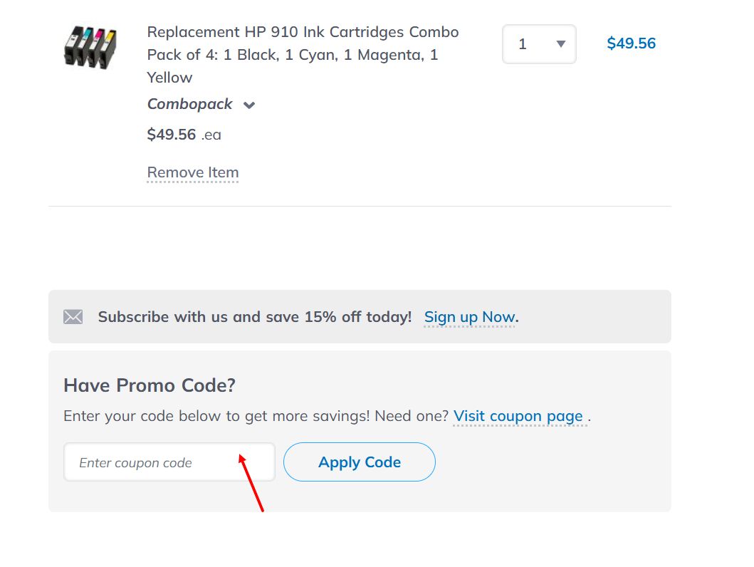 “How to apply a CompAndSave promo code”