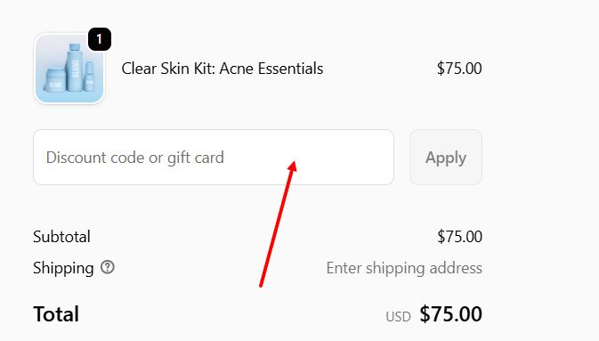 “How to apply a Blume promo code”