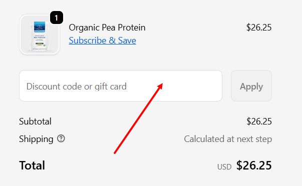 “How to apply a EquiLife promo code”