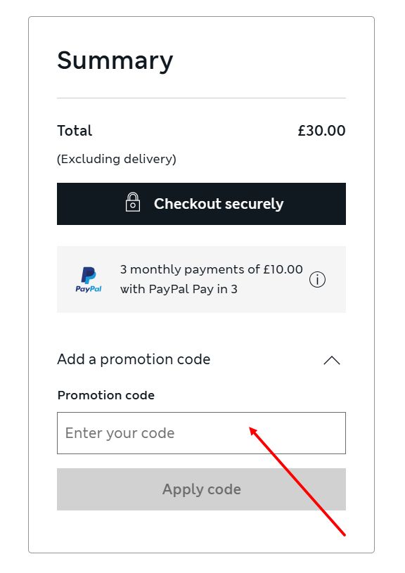 “How to apply a Marks & Spencer promo code”