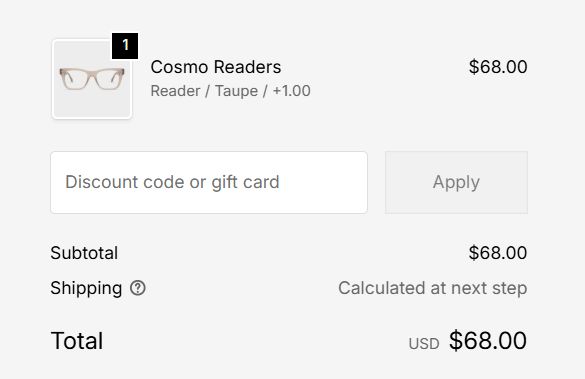 “How to apply a LOOK Optic promo code”