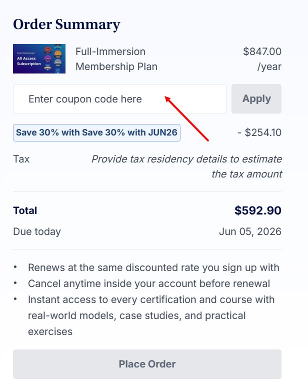 “How to apply a Corporate Finance Institute promo code”