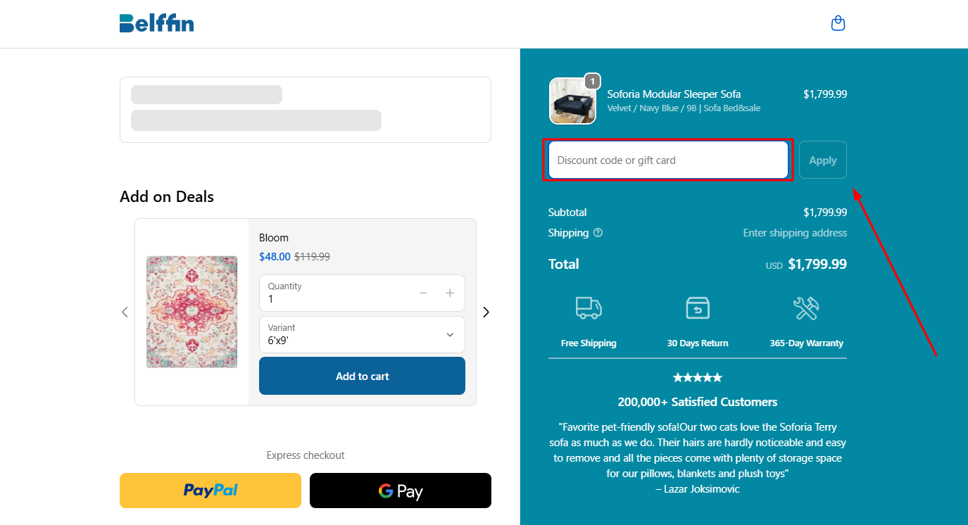 How to activate a Belffin promo code
