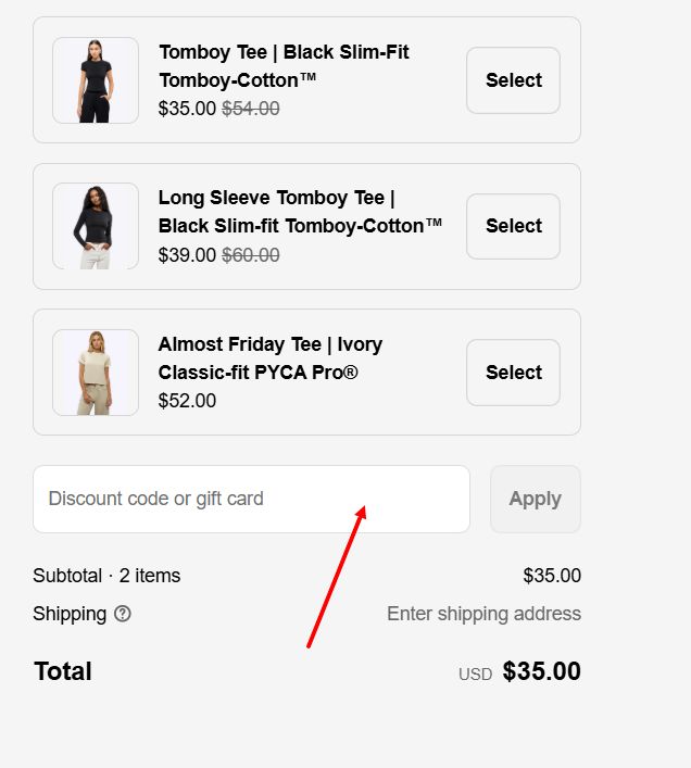 “How to apply a Cuts promo code”