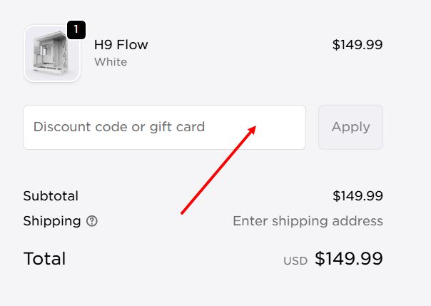 “How to apply a NZXT promo code”