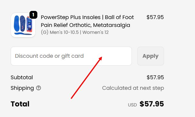 “How to apply a PowerStep promo code”