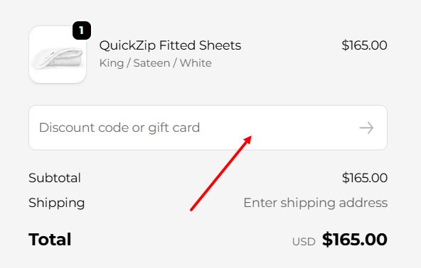 “How to apply a QuickZip promo code”