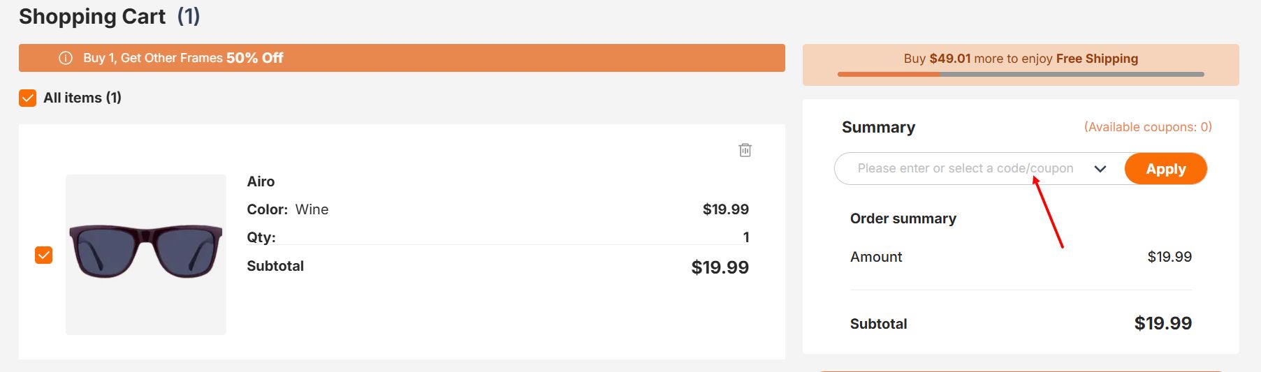 “How to apply an Efe promo code”