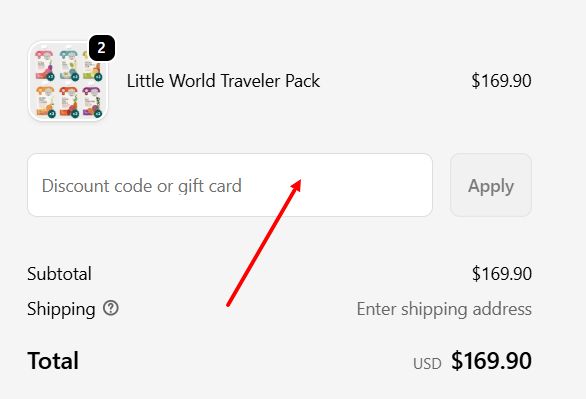 “How to apply a Serenity Kids promo code”