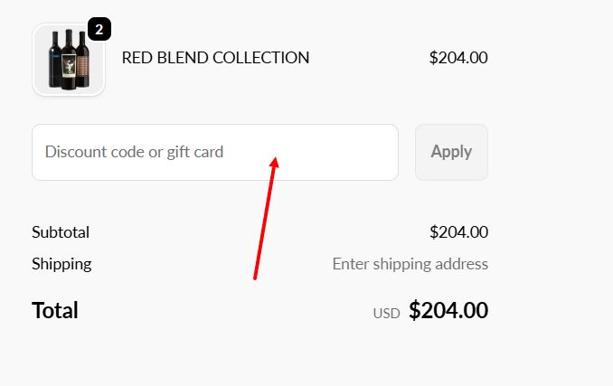 “How to apply The Prisoner Wine Company promo code”