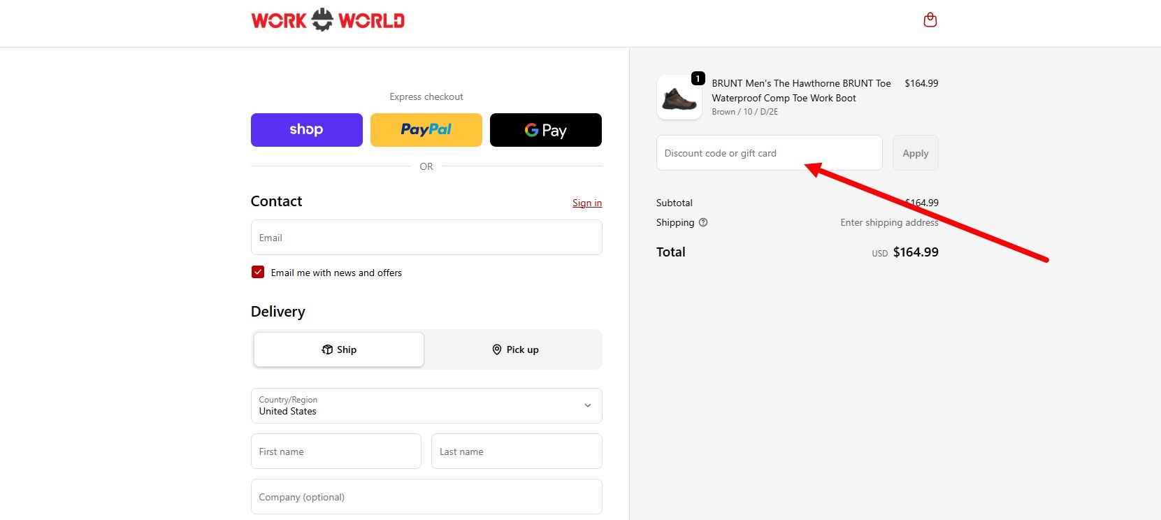 How to activate a Work World promo code