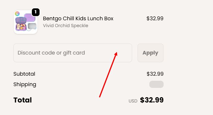 “How to apply a Bentgo promo code”