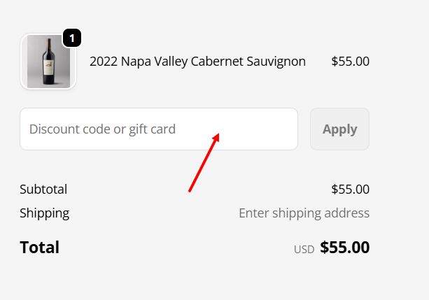 “How to apply a Robert Mondavi Winery promo code”