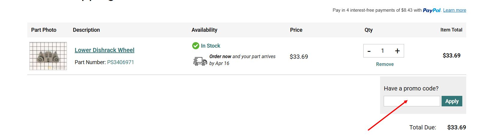 “How to apply a PartSelect promo code”