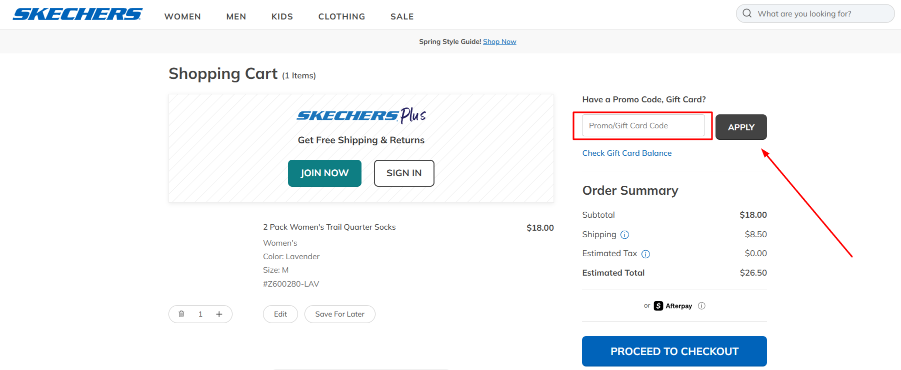 How to activate a Skechers promo code