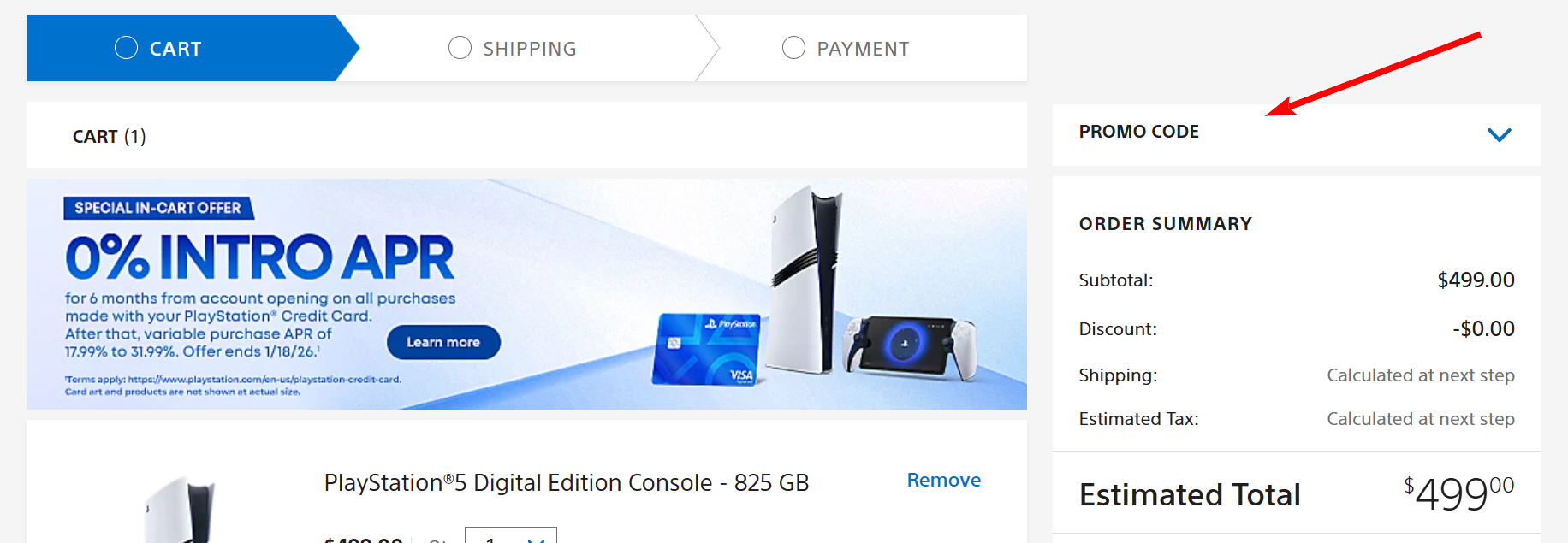 “PlayStation promo code”