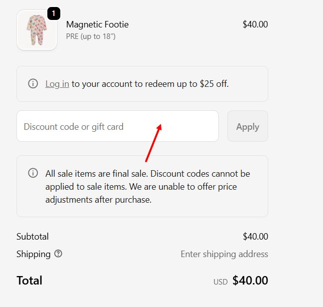 “How to apply a Magnetic Me promo code”