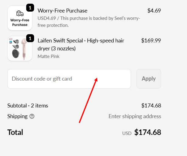 “How to apply a Laifen promo code”