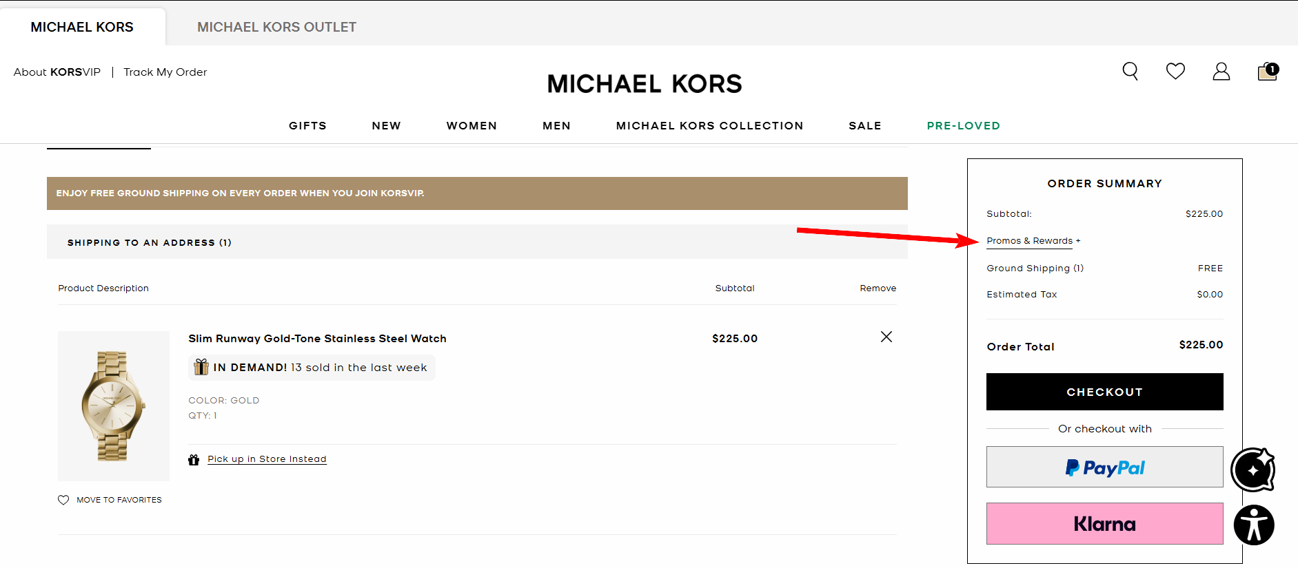 Michael Kors Coupon