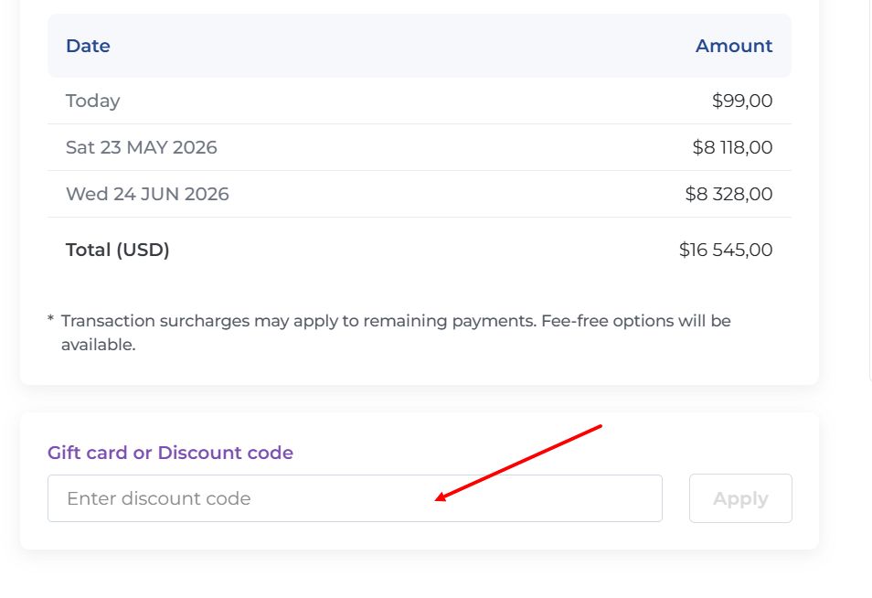 “How to apply an Inspiring Vacations promo code”