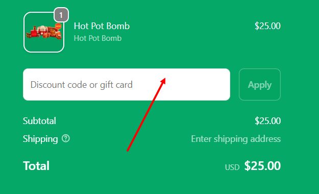 “How to apply a Fly By Jing promo code”