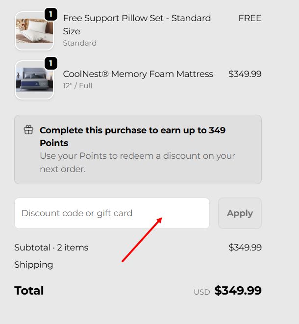 “How to apply a Sweet Night promo code”