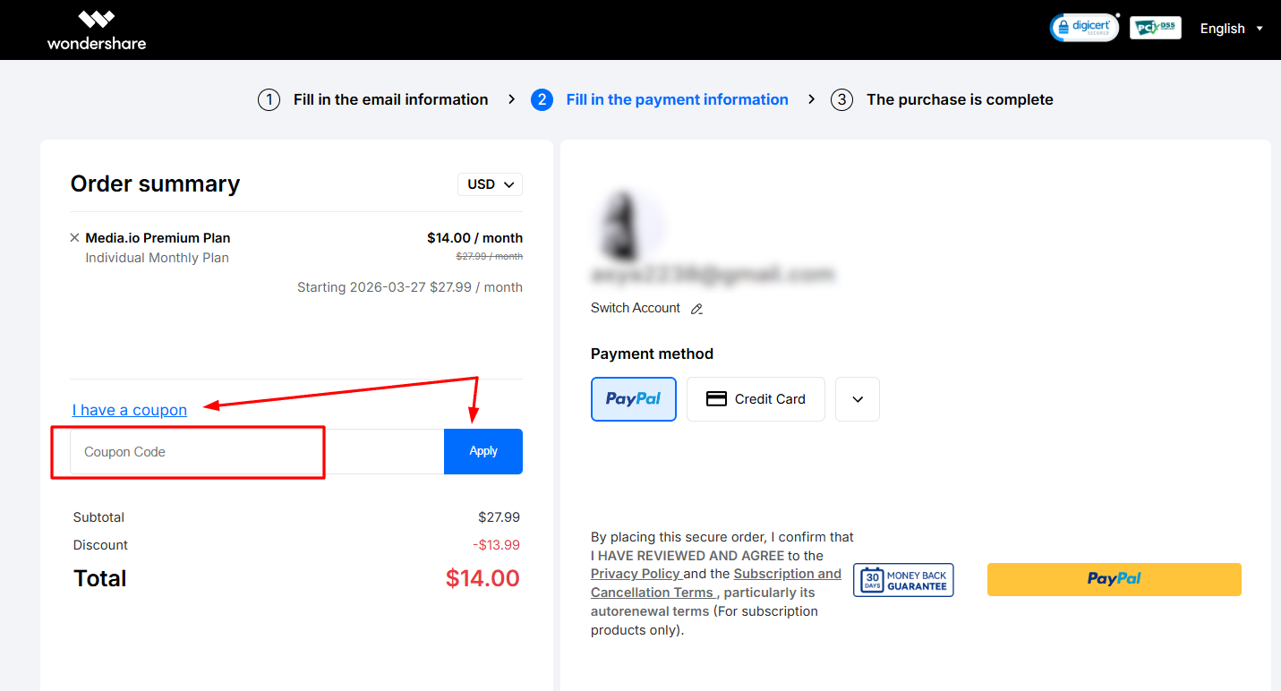How to activate a Wondershare promo code