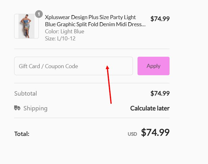 “How to apply an Xpluswear promo code”