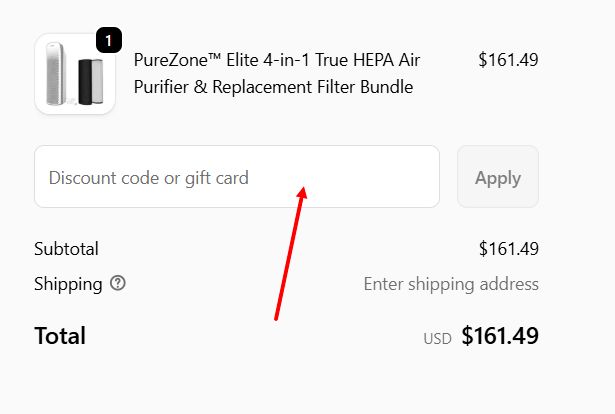 “How to apply a Pure Enrichment promo code”