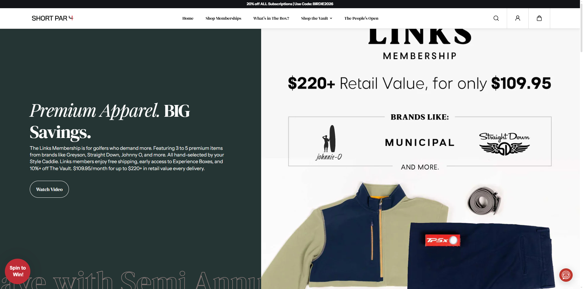 Short Par 4 Promo Code