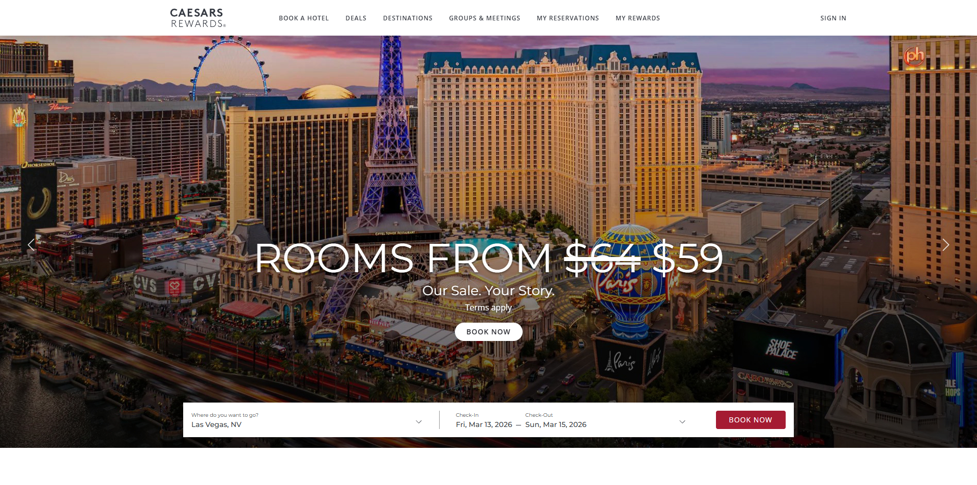 Caesars Rewards discount code