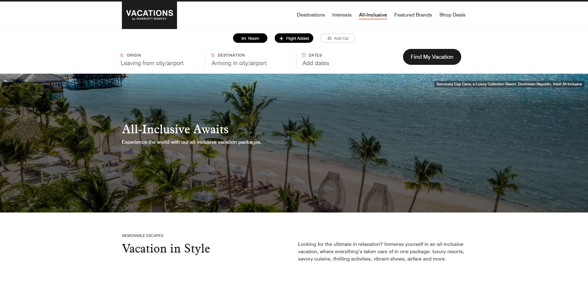 Vacations by Marriott Bonvoy coupons