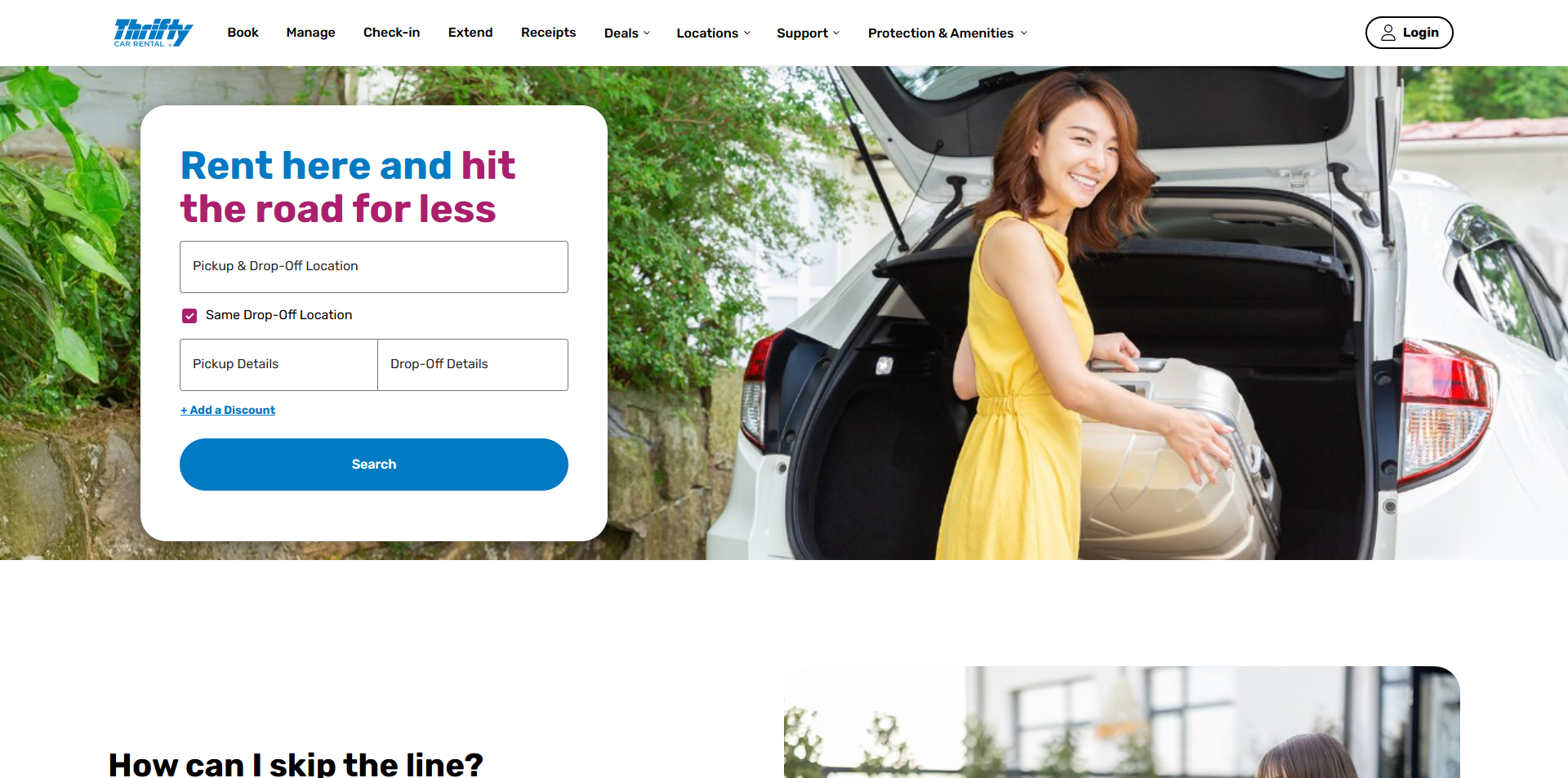 Thrifty discount code