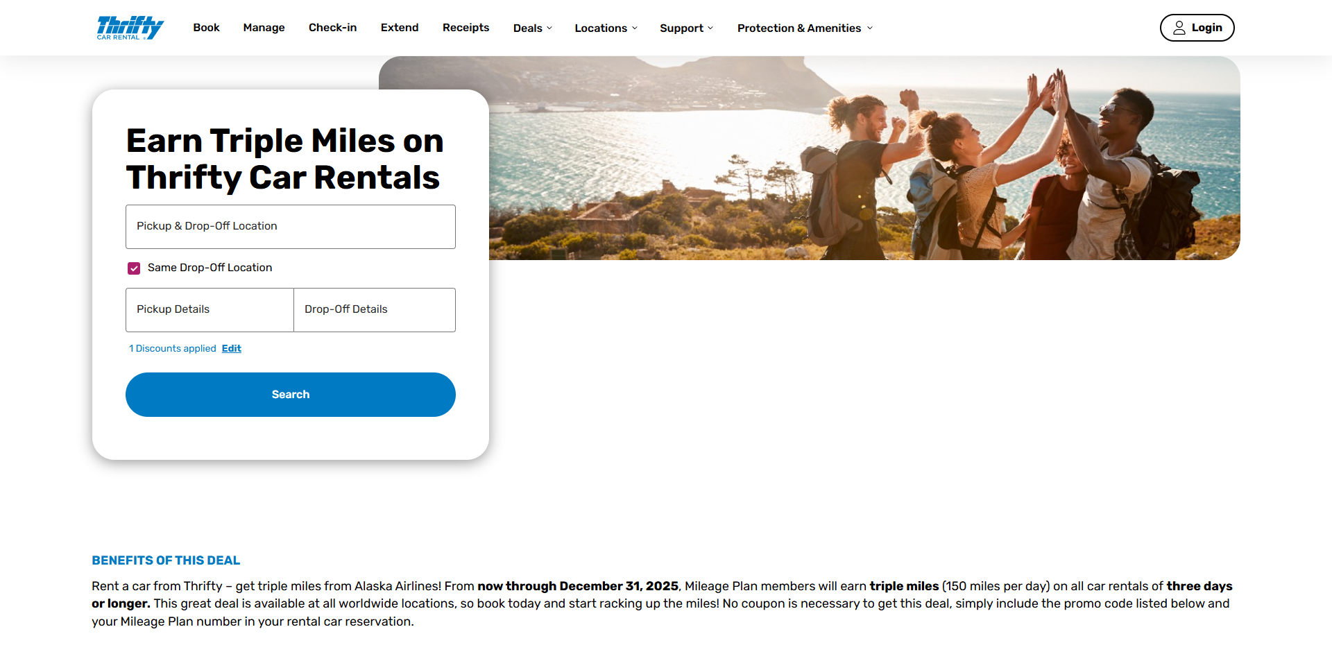 Thrifty discount code