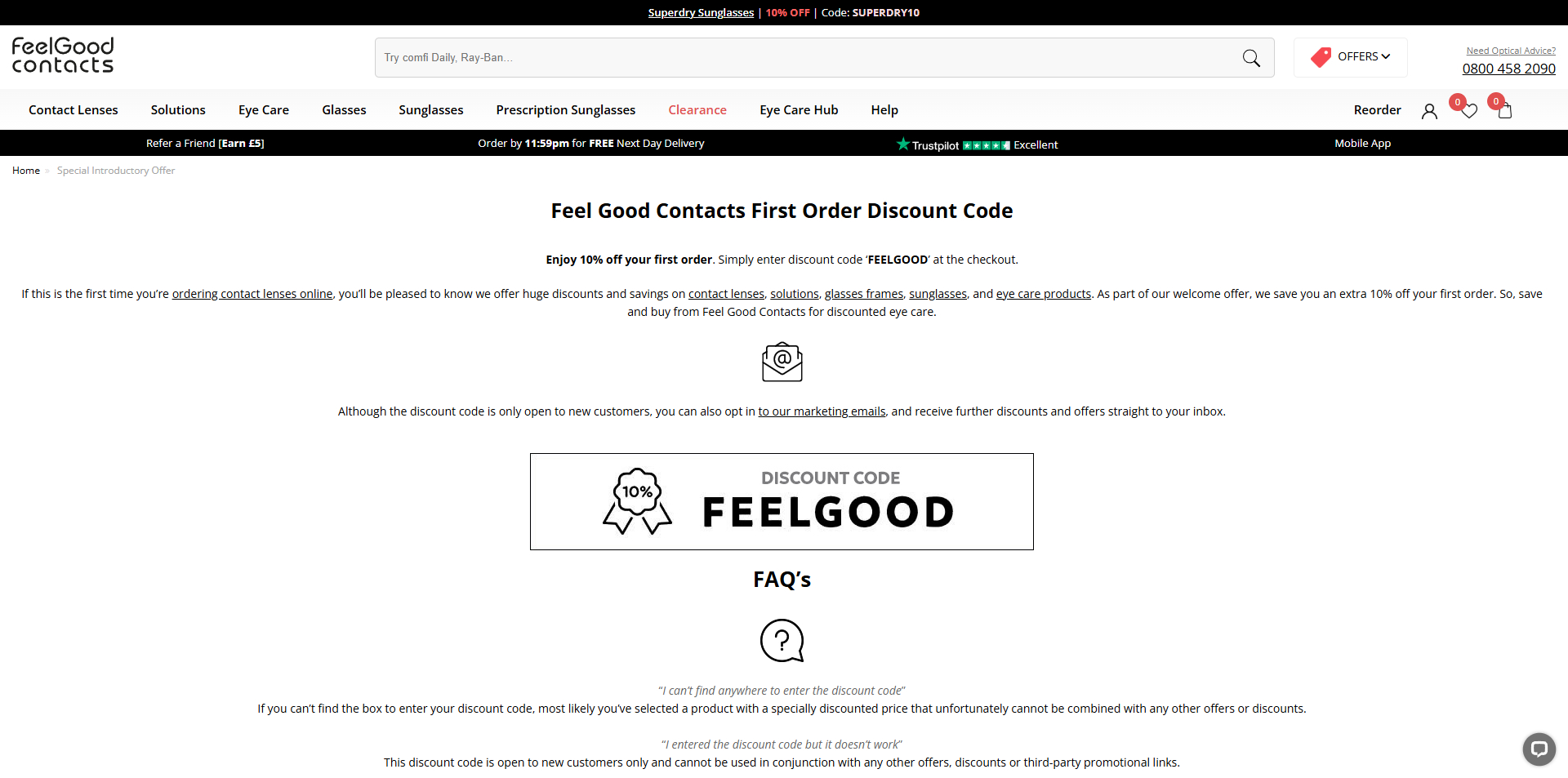 Feel Good Contacts discount code