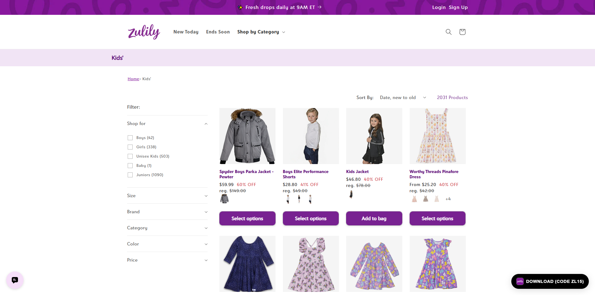 Zulily coupons
