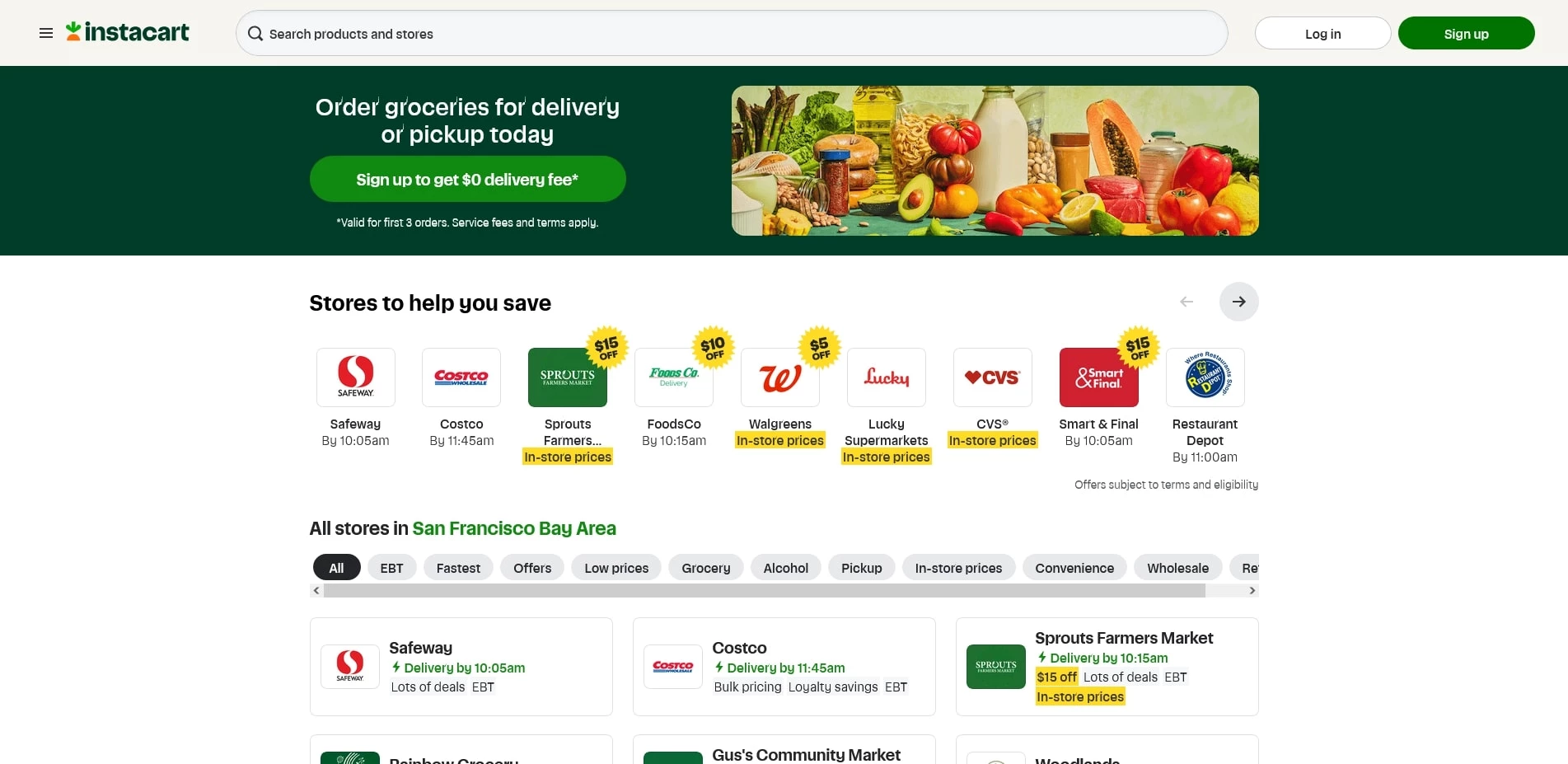 Instacart promo codes