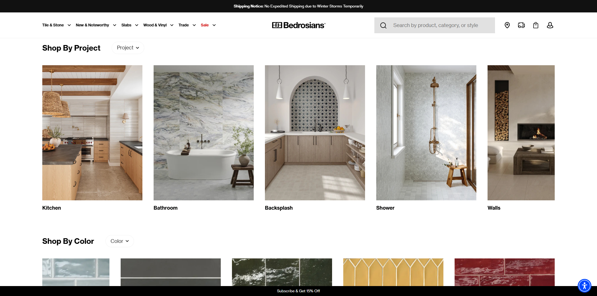 Bedrosians Tile & Stone voucher