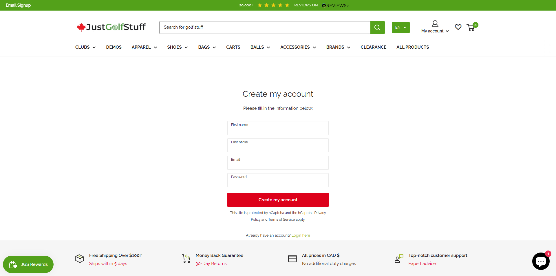 Just Golf Stuff Promo Code