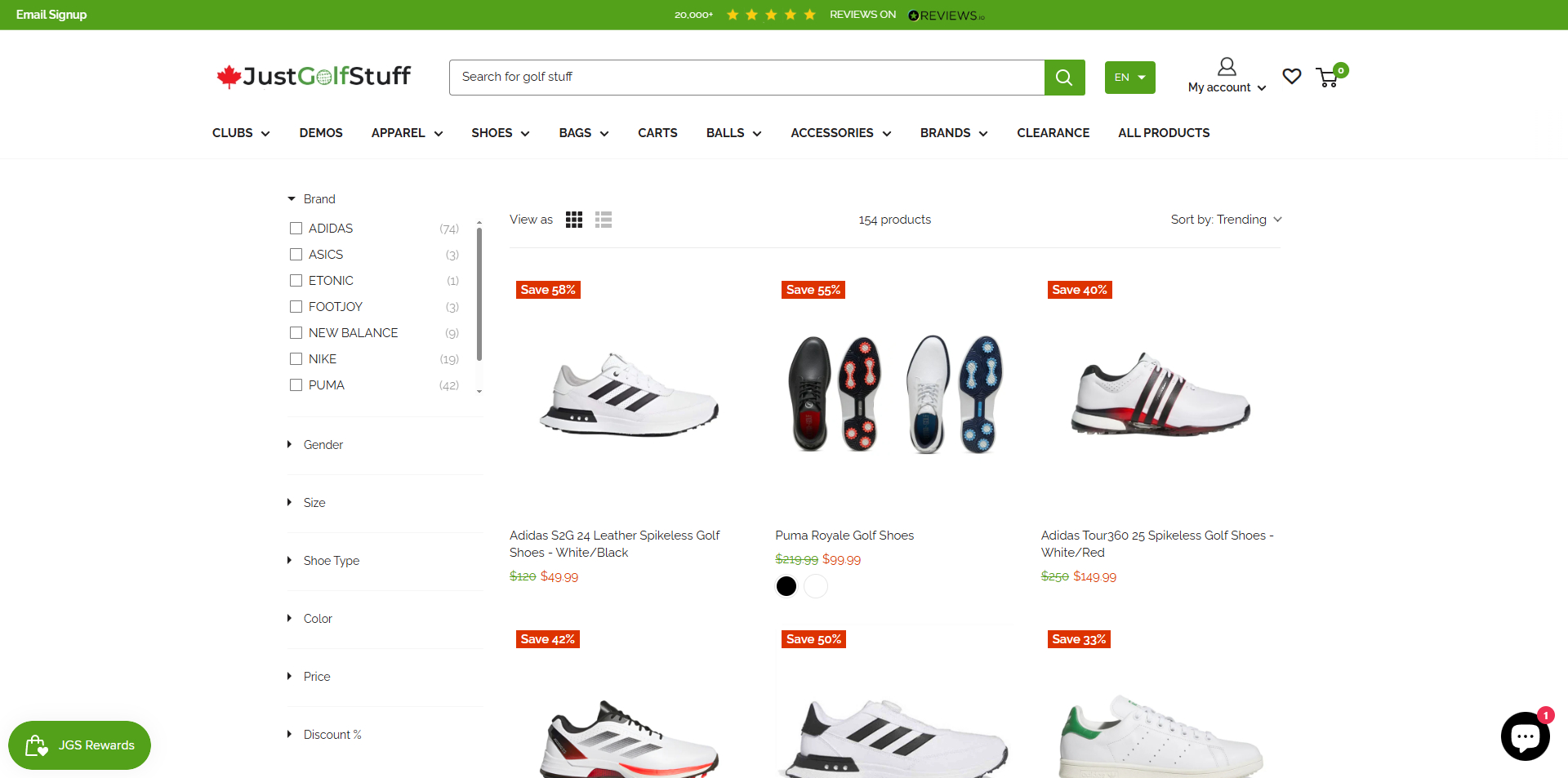 Just Golf Stuff coupons