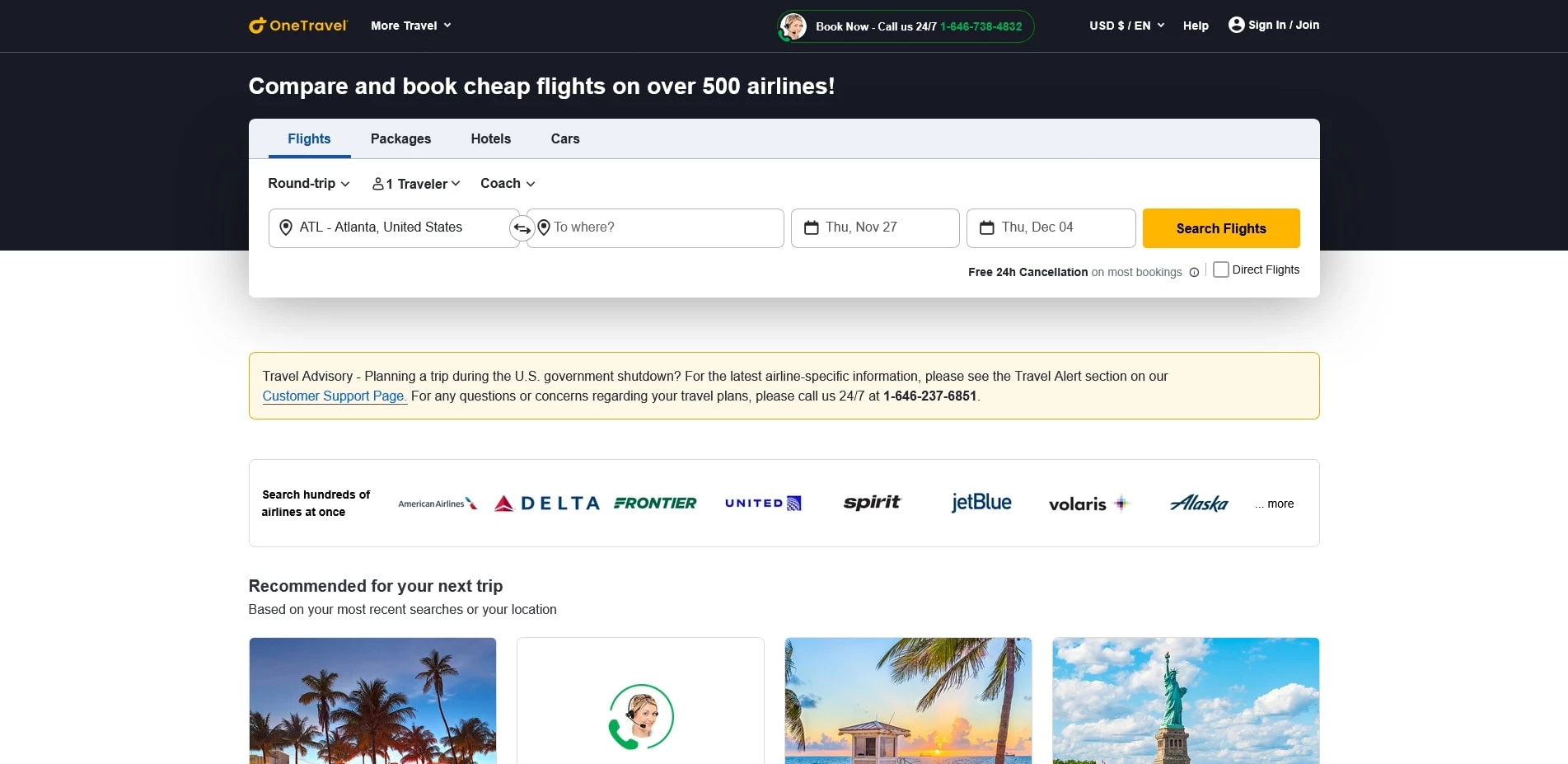 OneTravel Promo Code