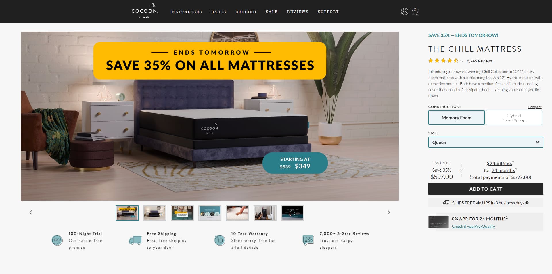 Cocoon by Sealy coupons
